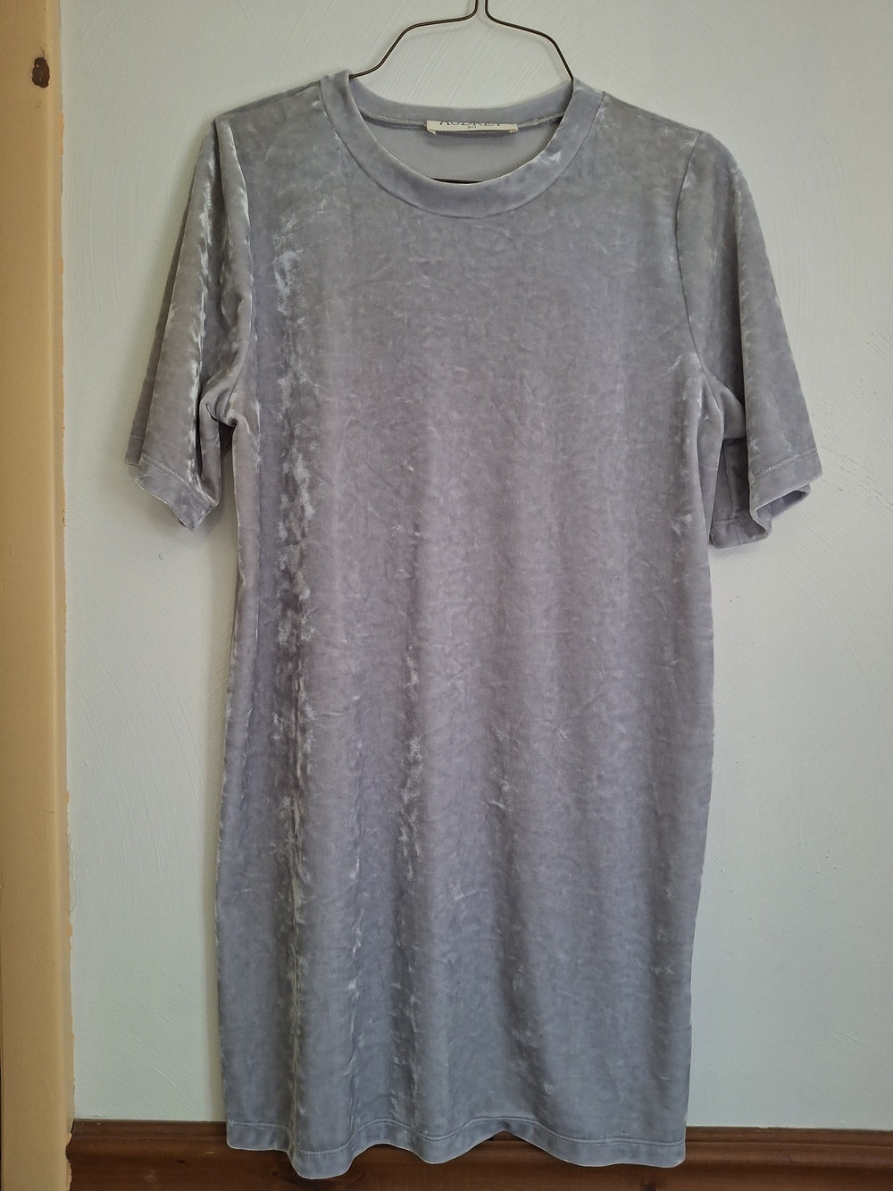 NWOT audrey Lavender Velvet Short-Sleeve Tee Dress